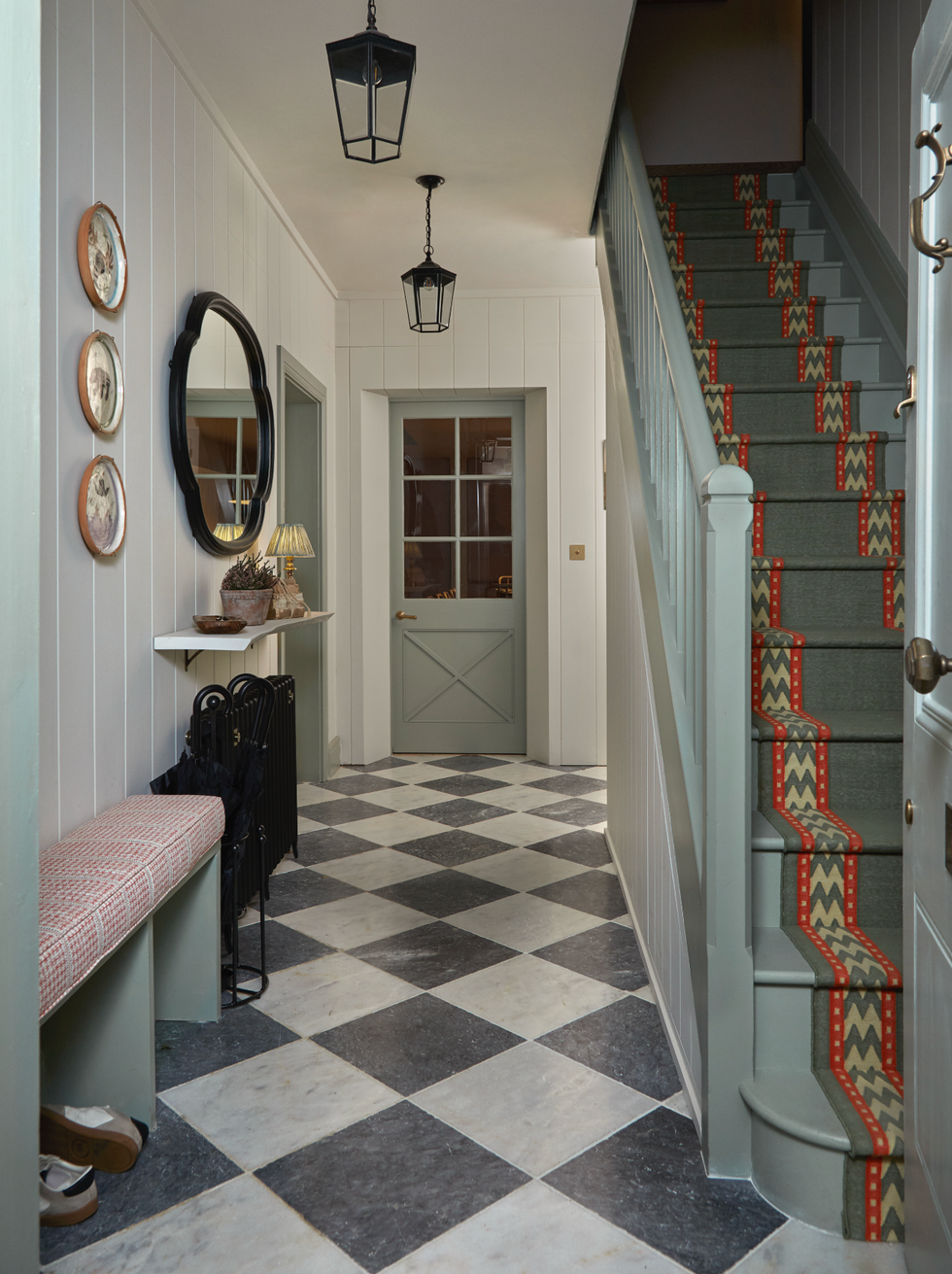 graphic staircase runner