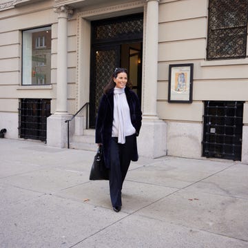 a person standing in front of a building