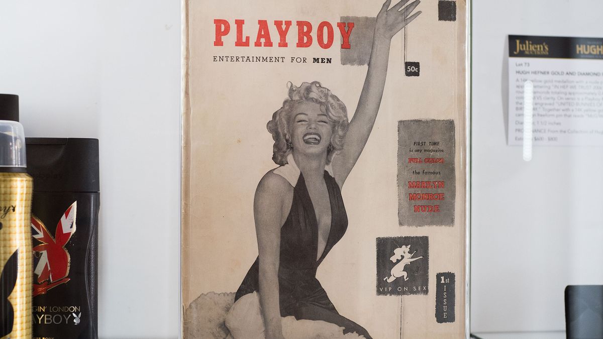 Marilyn Monroe on the cover of Playboy