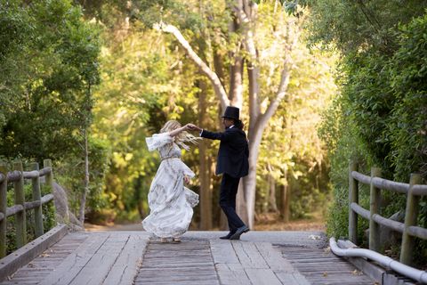 Photograph, Nature, Bride, Tree, Dress, Woodland, Botany, Romance, Wedding, Ceremony, 