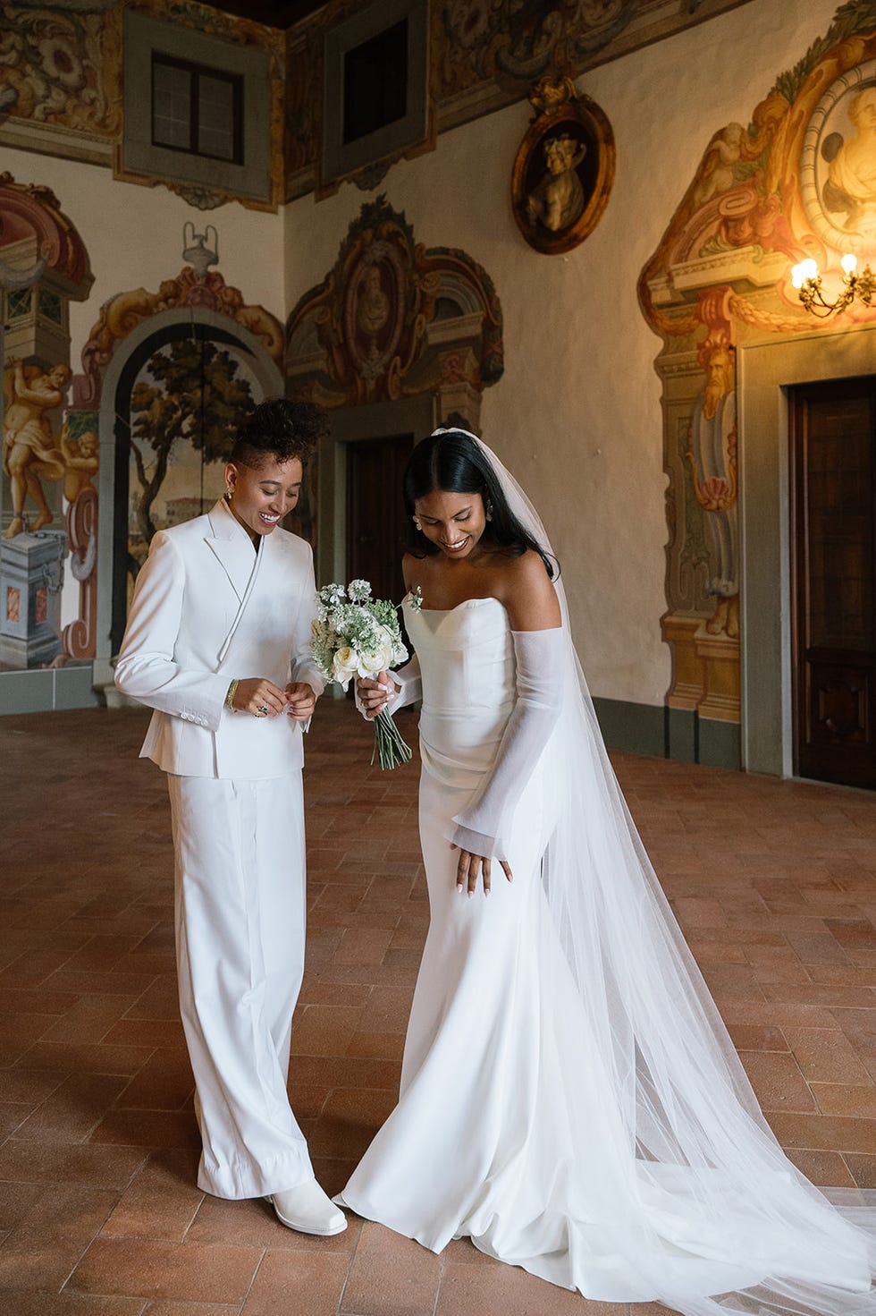 a wedding couple