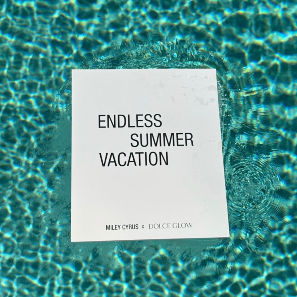 miley cyrus and dolce glow endless summer vacation collaboration