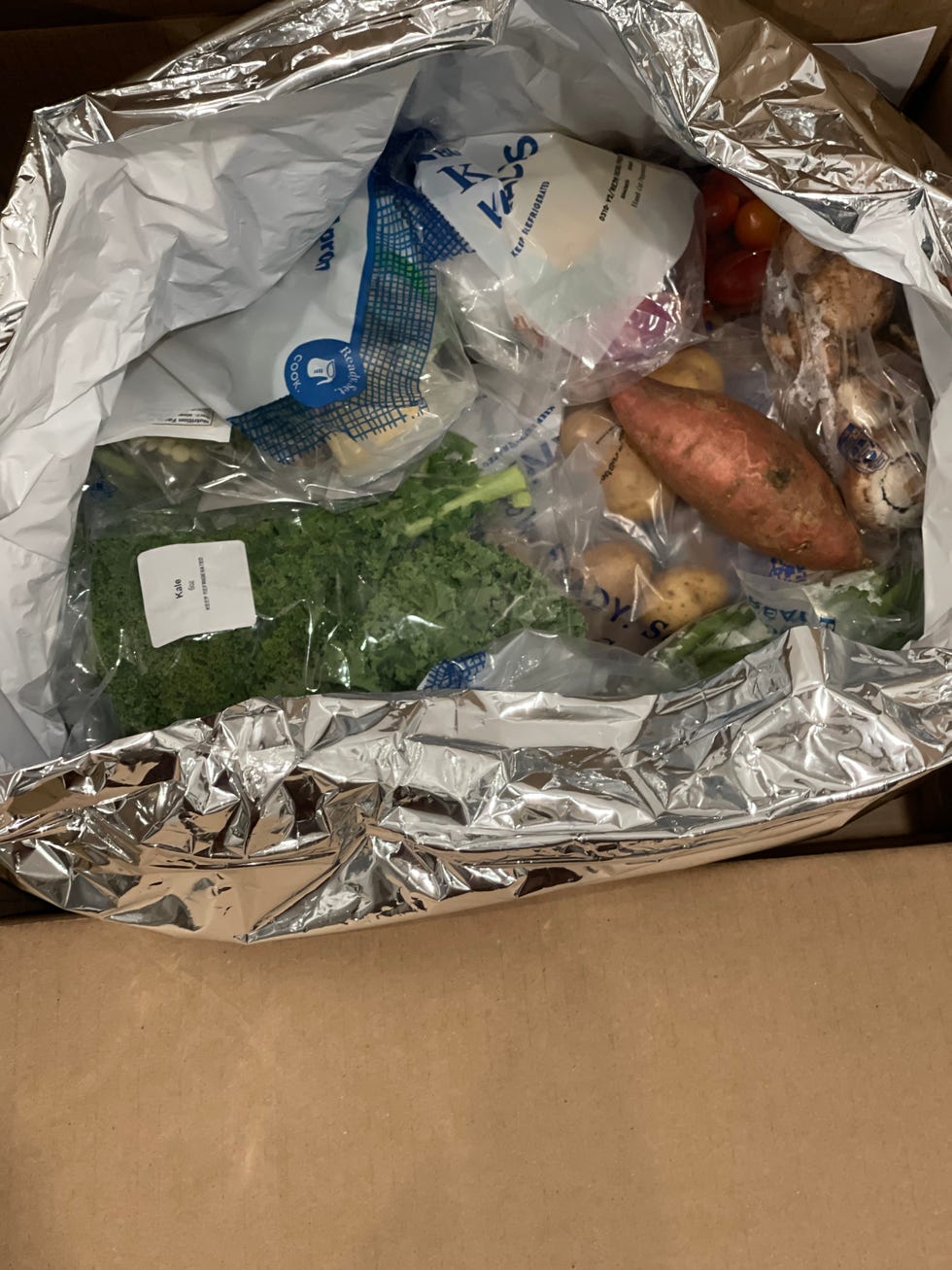 blue apron on arrival