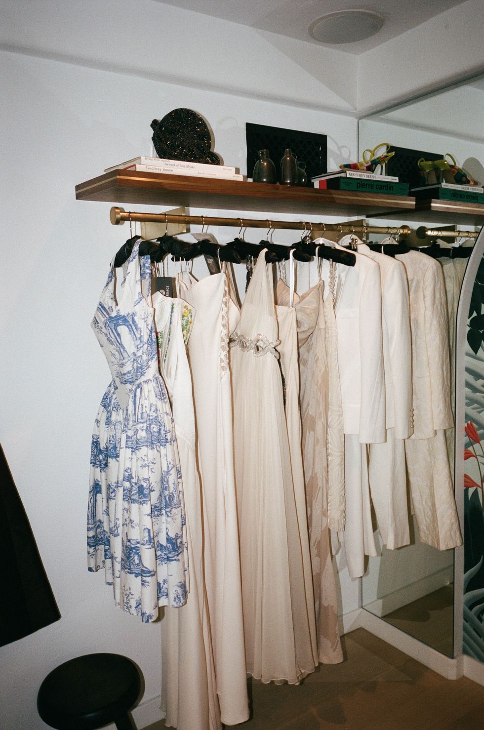 a rail of vintage dresses from tab vintage