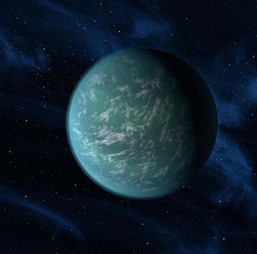 een illustratie van exoplaneet kepler 22b