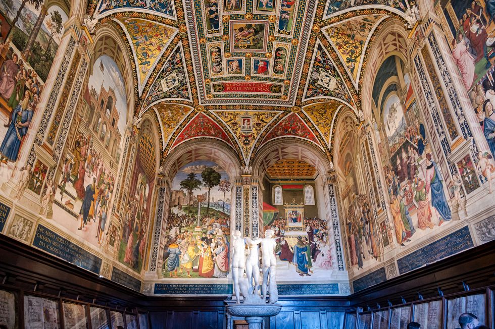 piccolomini library in the siena cathedral