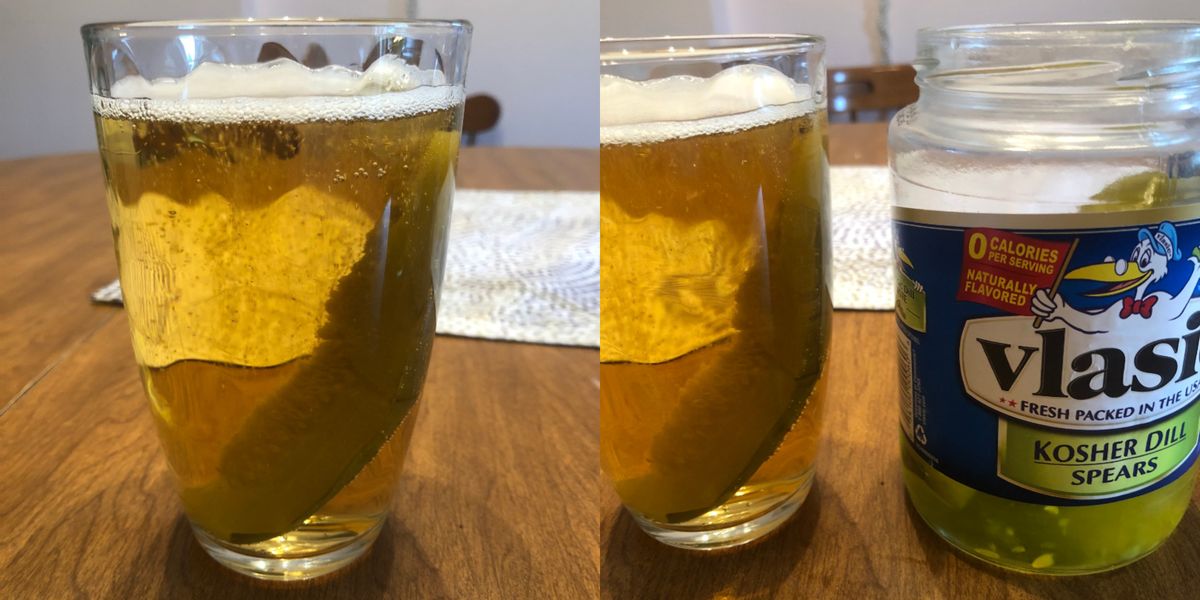 pickle in beer trick