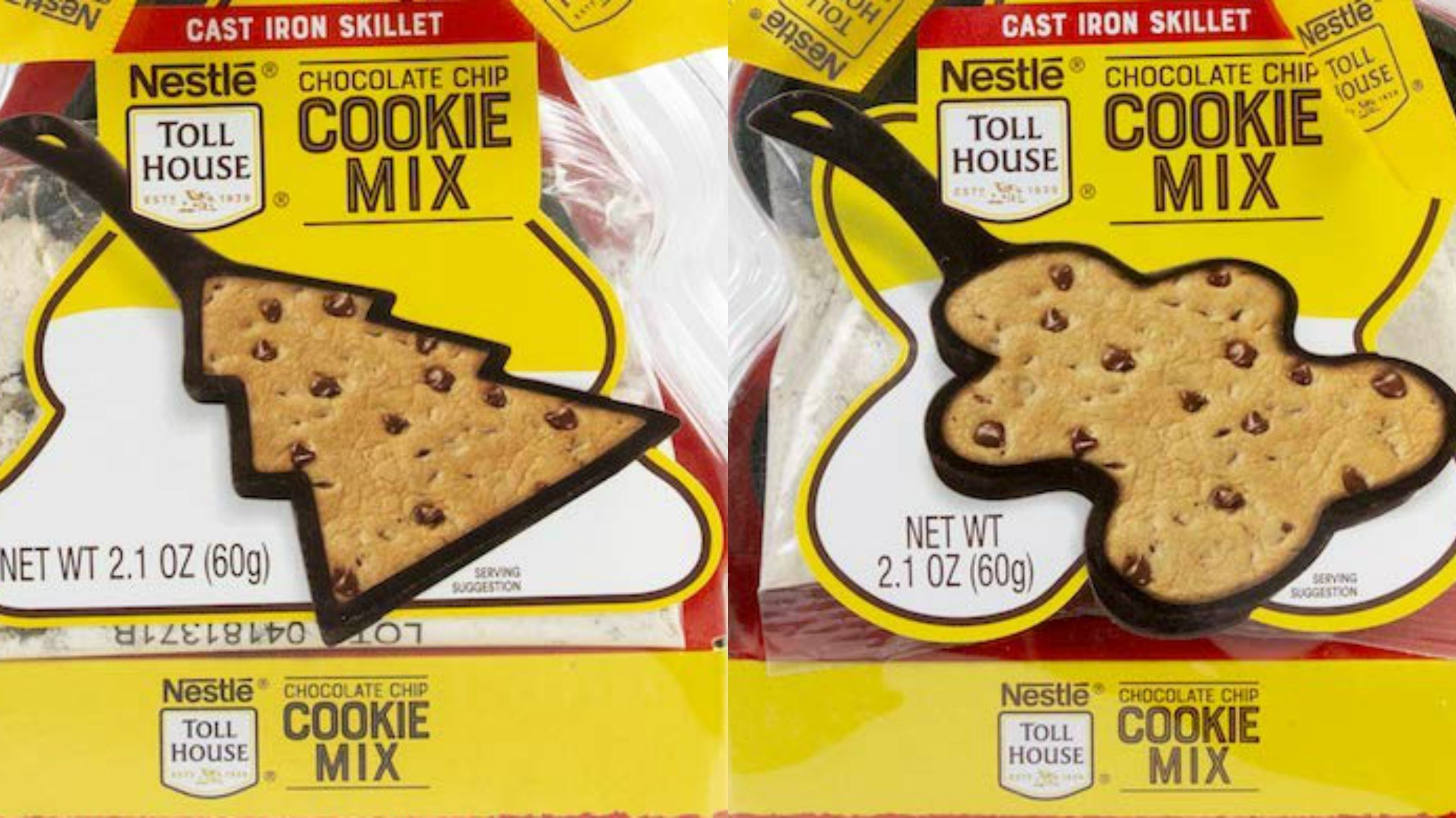 Thoughtfully Gourmet, Cookie Skillet Baking Kit, Made with Nestle Chocolate  Chips, Gift Set Includes Single Serve Chocolate Chip Cookie Mix and  Reusable Small Cast Iron Skillet