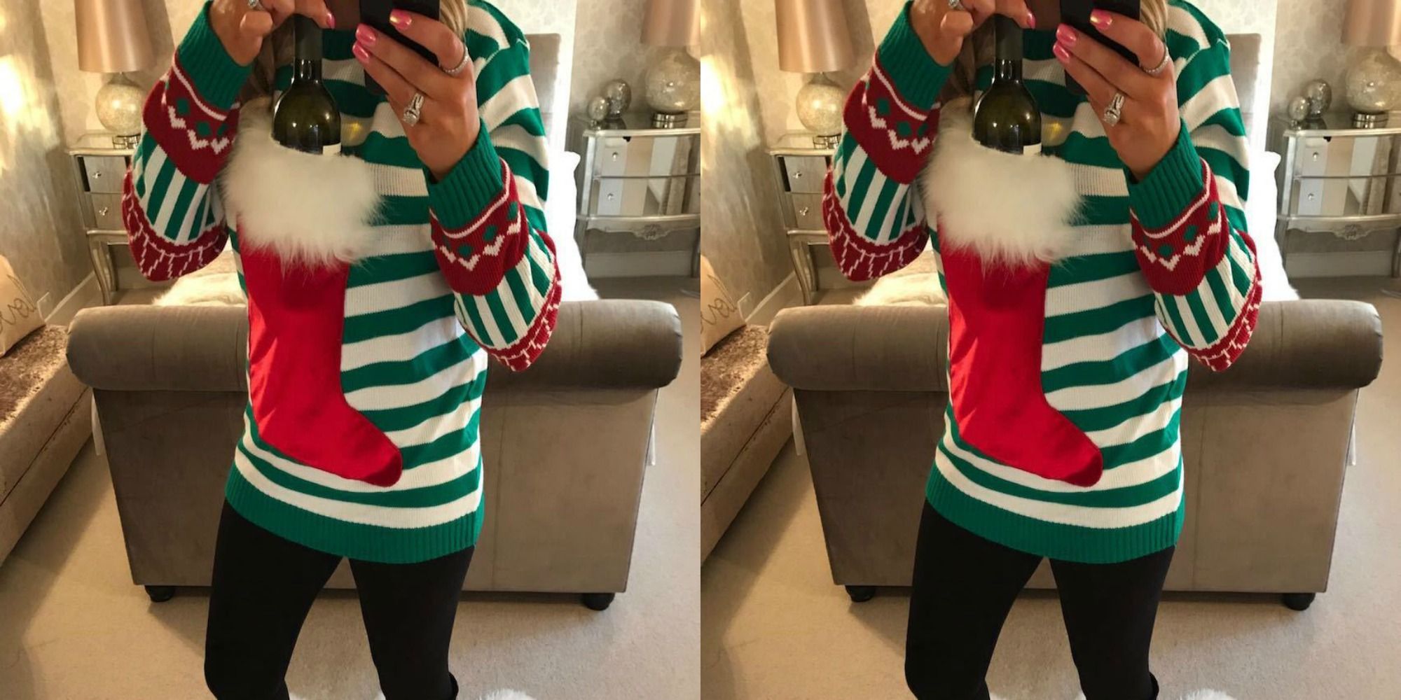 Christmas sweater 2025 that holds wine