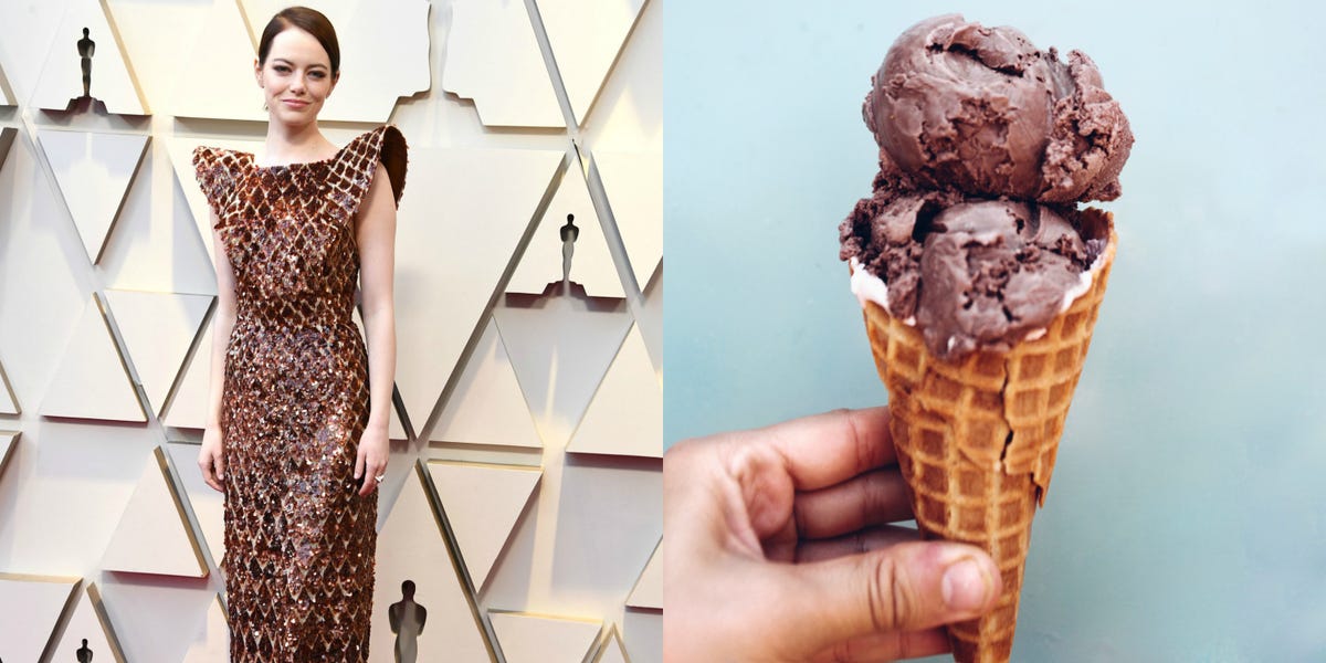 Twitter Reactions To Emma Stone's Waffle Cone Oscars Dress