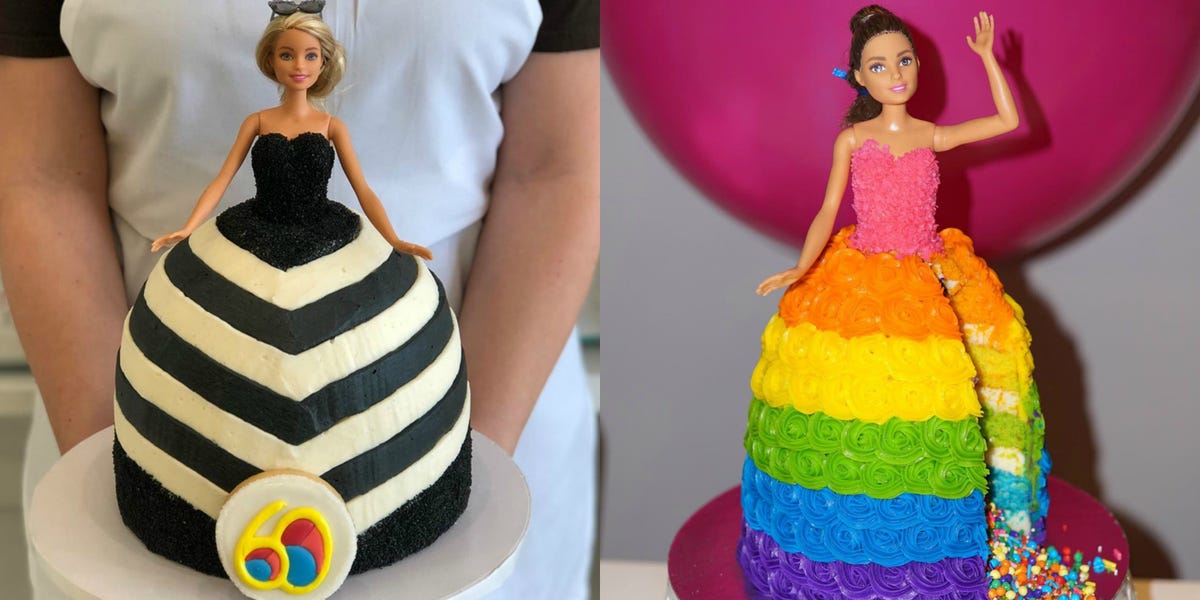 This Rainbow Barbie Cake Is Everything