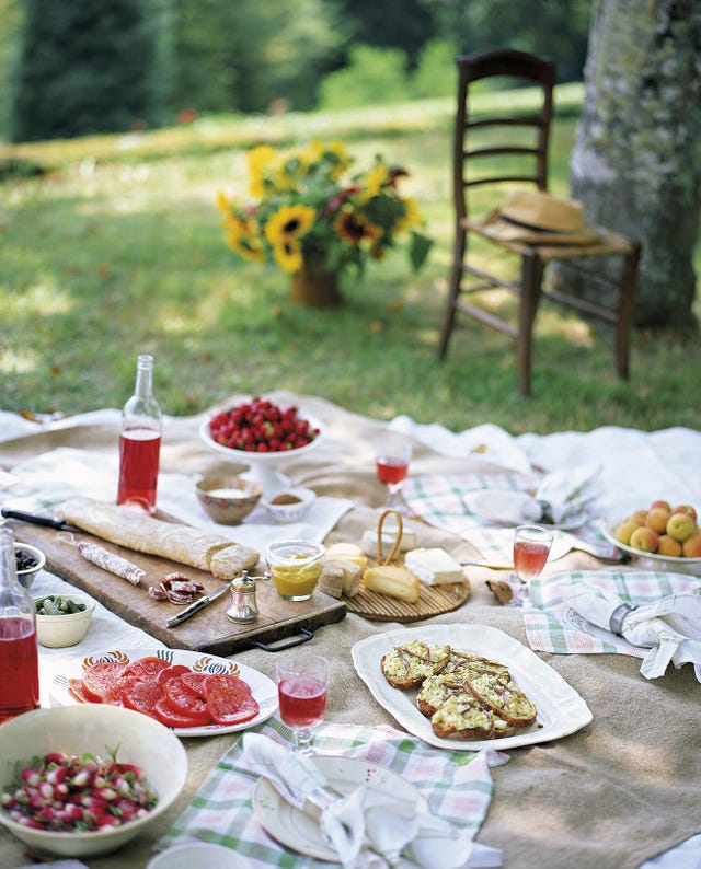 picnic en el jardín