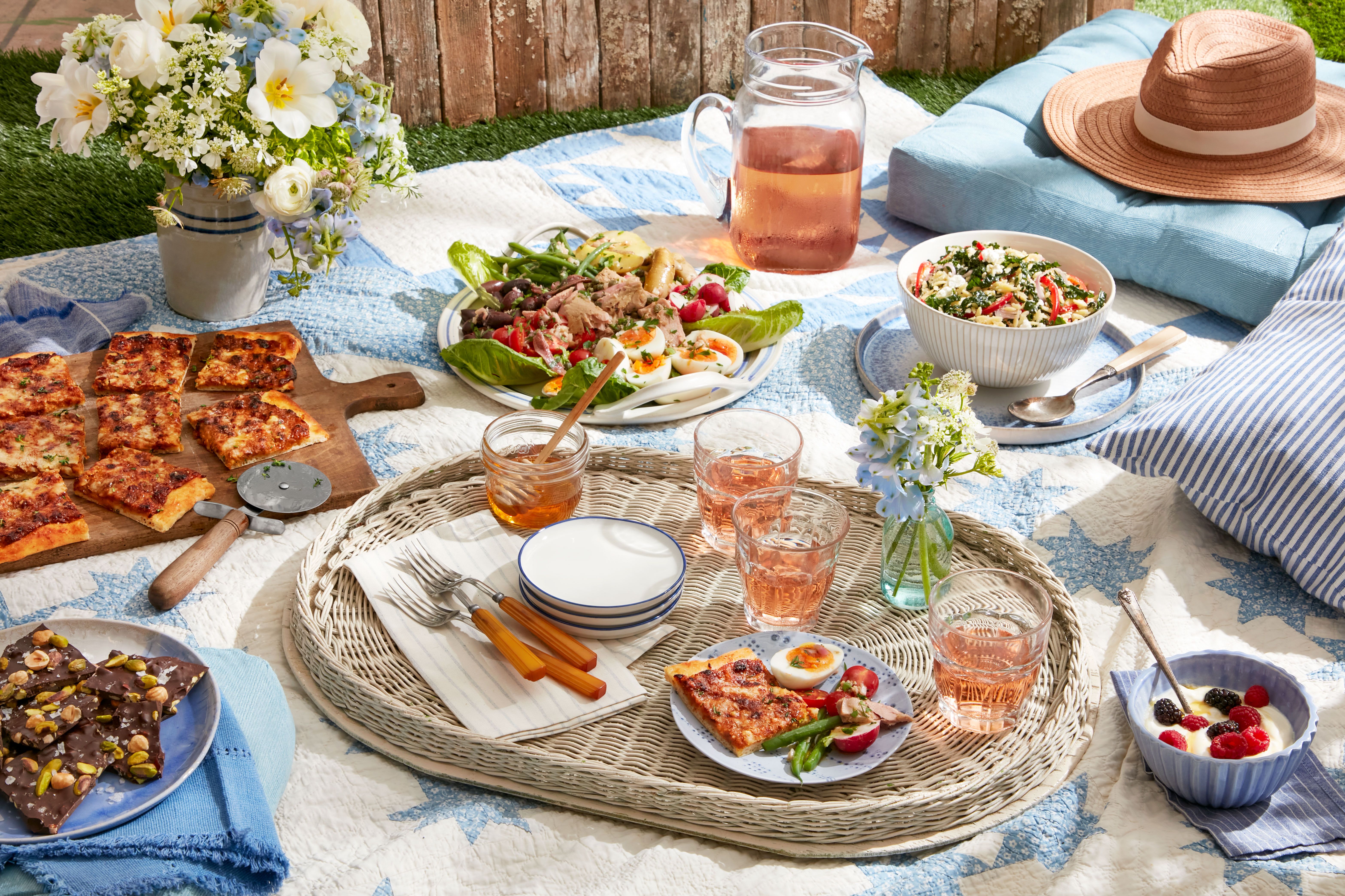 Charming Child-size French Picnic Basket