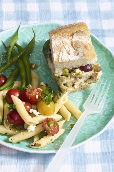 picnic ideas pressed grilled chicken salad sandwiches