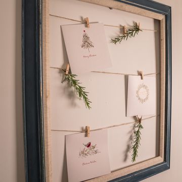 christmas card display picture frame, bhf x lynne lambourne