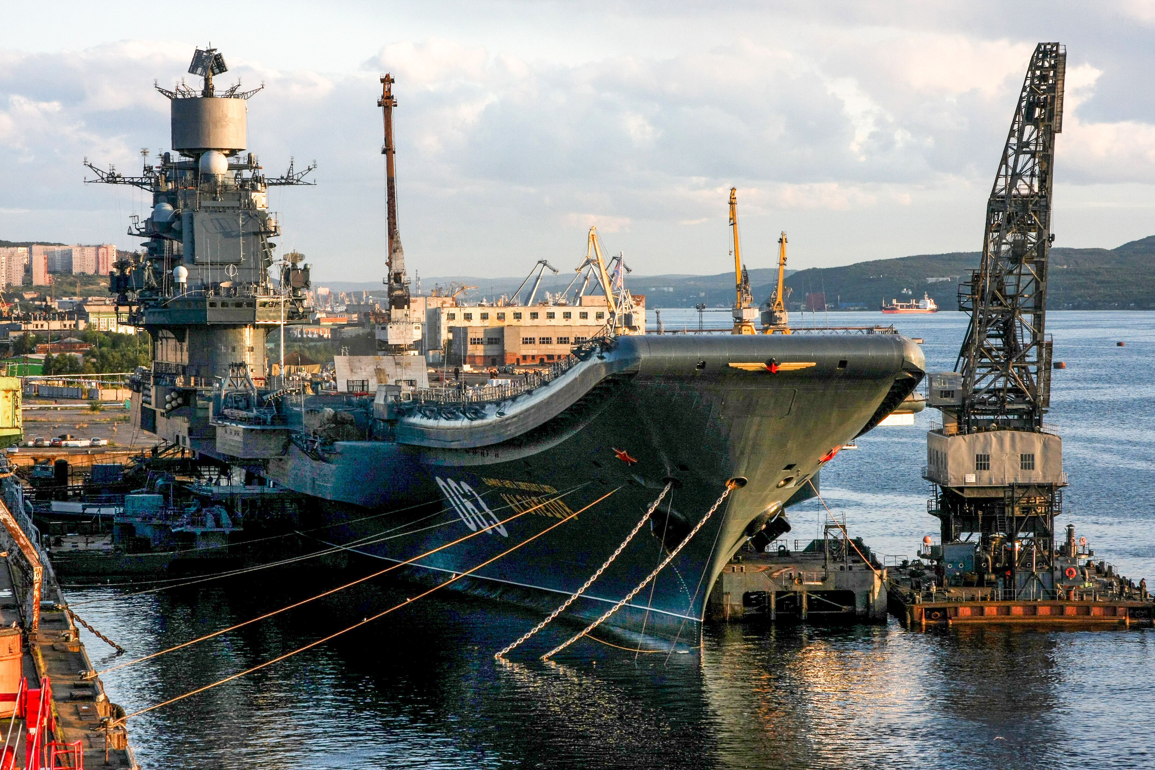 Russia S Sole Aircraft Carrier Won T Return To Sea Before 2024   Picture Taken On August 19 2009 Shows Russias Aircraft News Photo 1655241344 