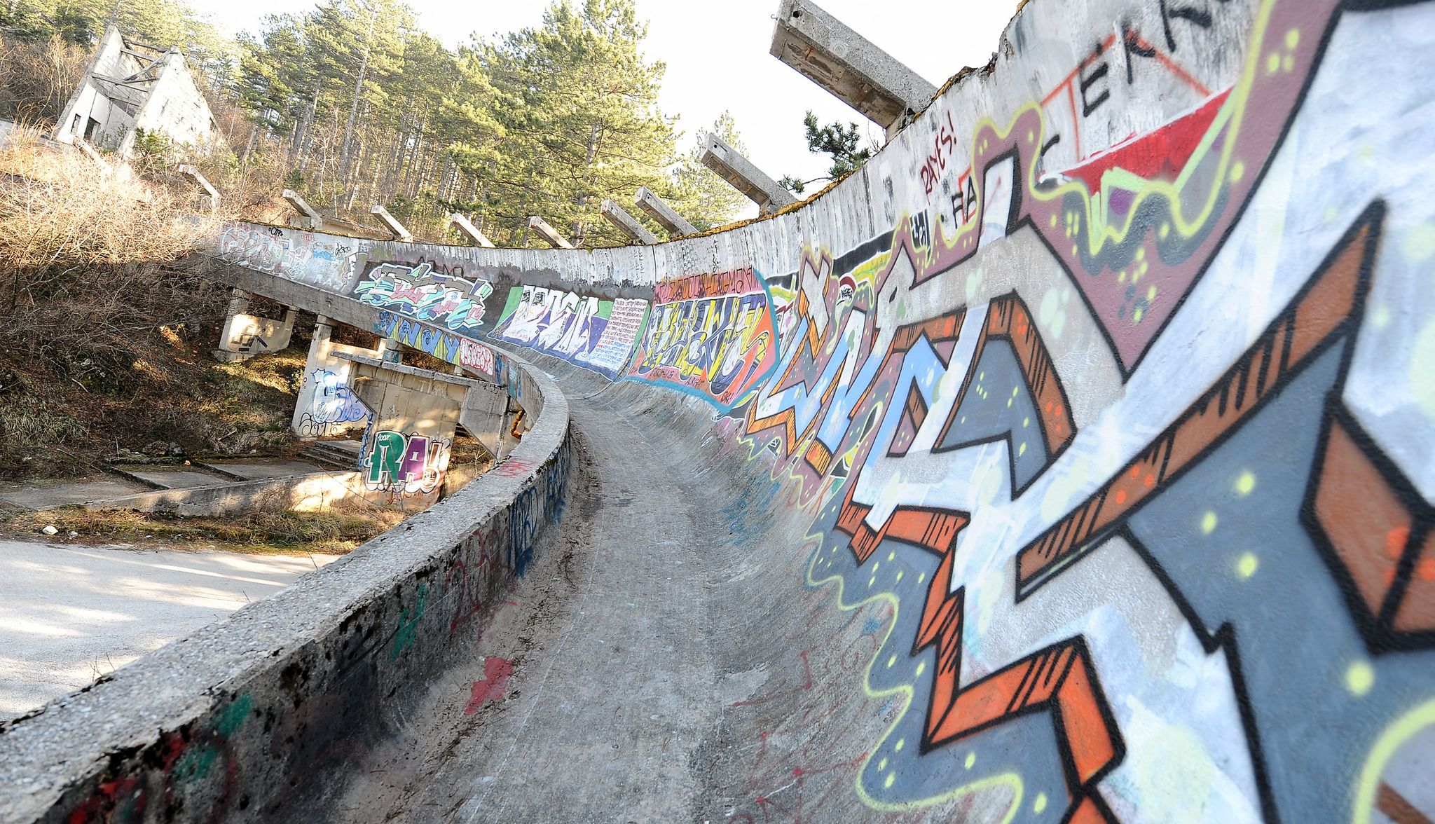 olympische bobsleebaan in sarajevo