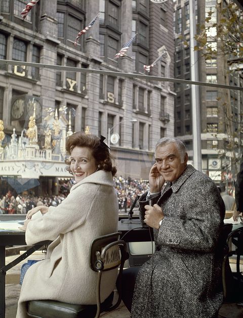 betty white and lorne greene hosts the macy's thanksgiving day parade