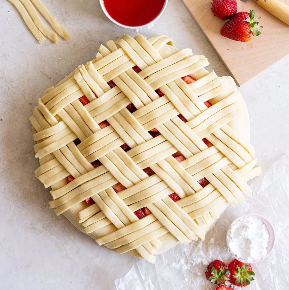 pie crust designs strawberry balsamic pie