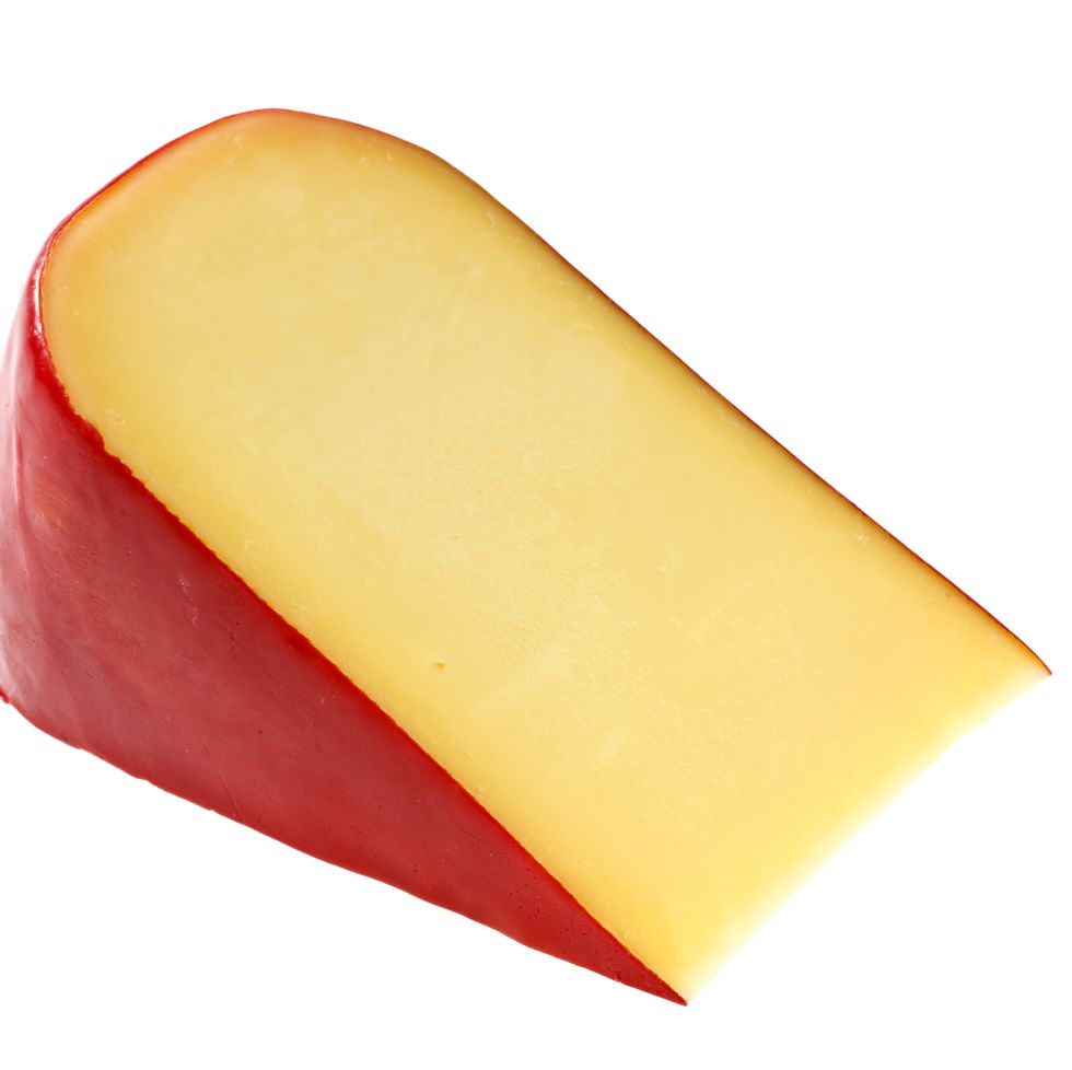 piece of dutch gouda cheese