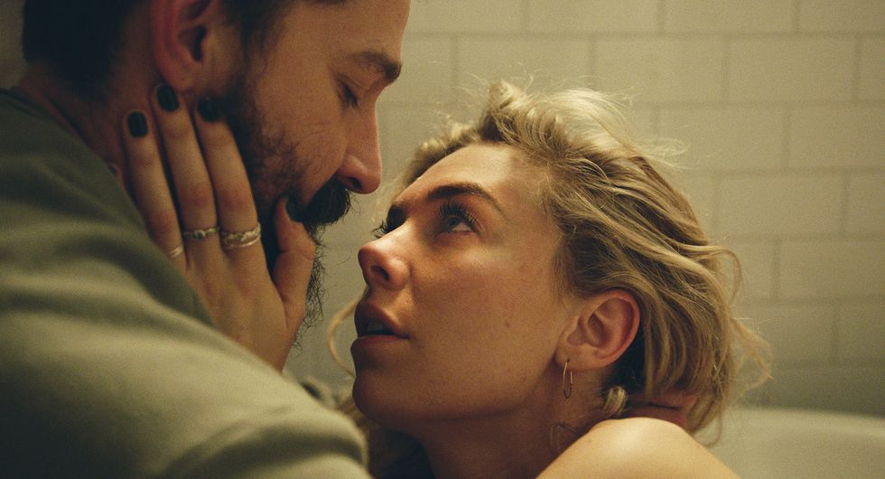 pieces of a woman l to r shia lebeouf as sean and vanessa kirby as martha
