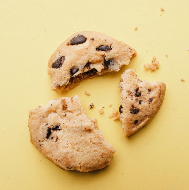 pieces of broken cookie, diet, part, sharing