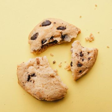 pieces of broken cookie, diet, part, sharing