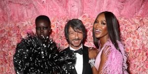 new york, new york may 06 exclusive coverage adut akech, pierpaolo piccioli, and naomi campbell attends the 2019 met gala celebrating camp notes on fashion at metropolitan museum of art on may 06, 2019 in new york city photo by kevin tachmanmg19getty images for the met museumvogue