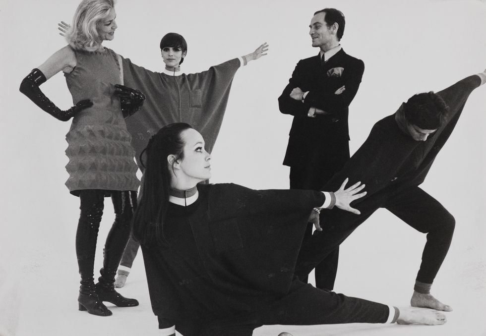 Pierre Cardin, Lauren Bacall, future fashion
