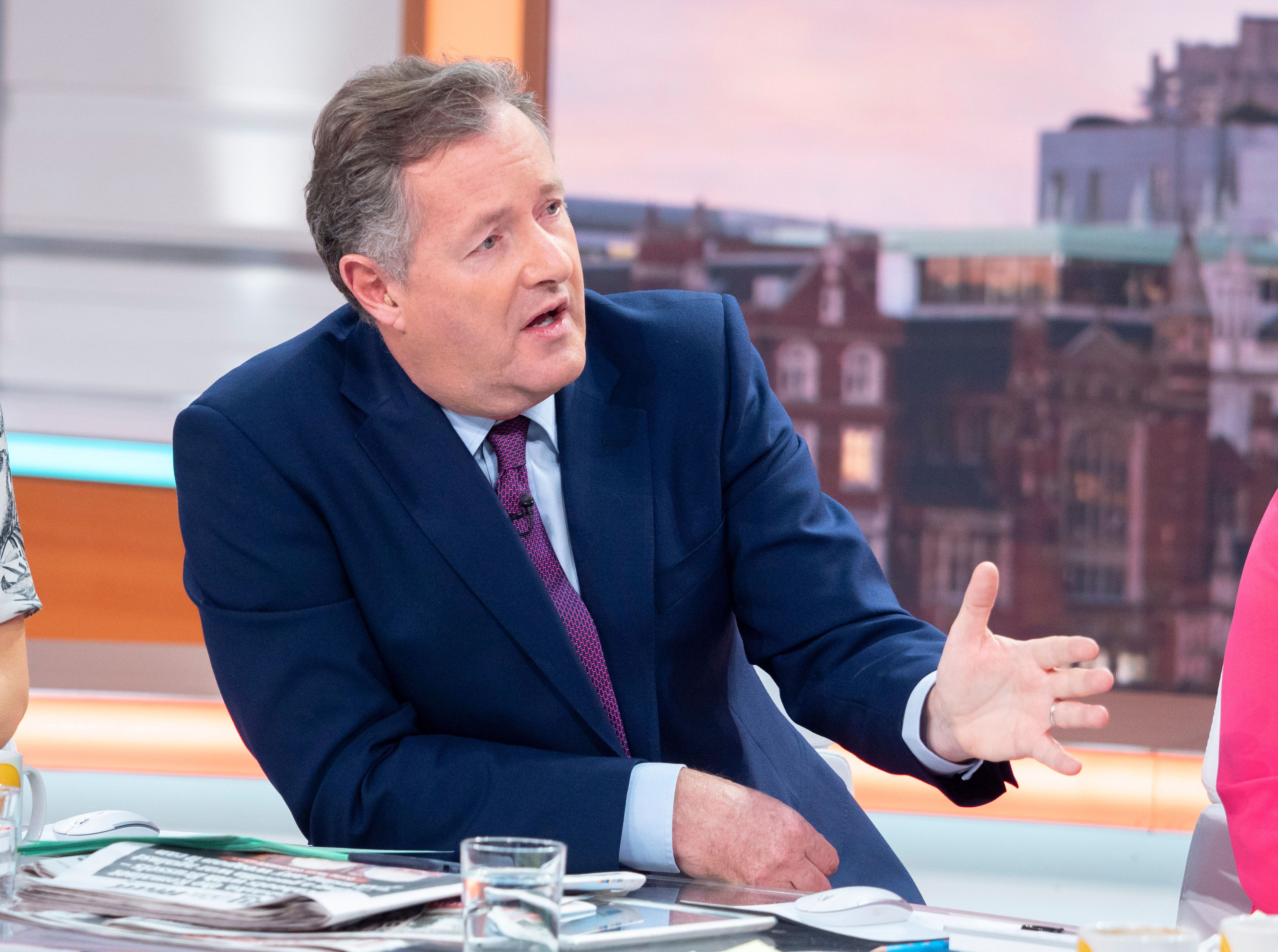 Good Morning Britain's Piers Morgan showing coronavirus symptoms