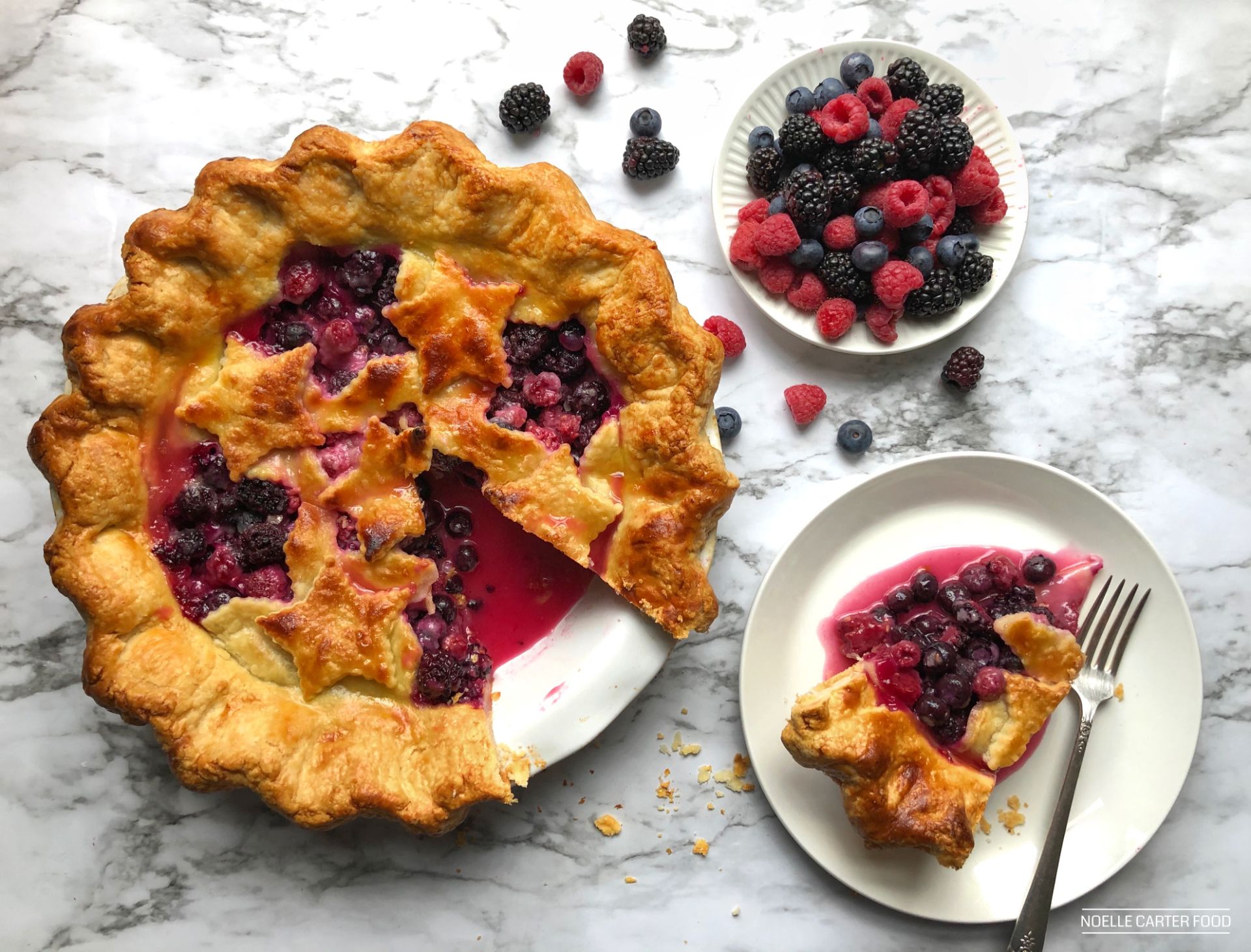 Late-Summer Mixed-Fruit Pie Recipe