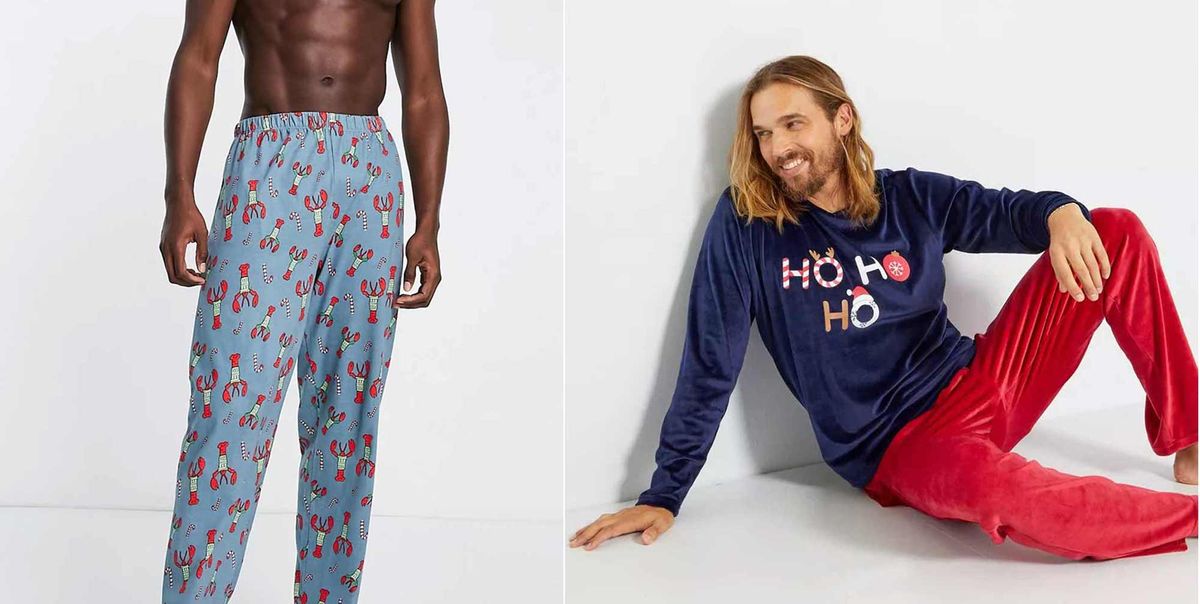 para donar máquina de coser tema 10 pijamas de Navidad para hombre para la mañana de Reyes
