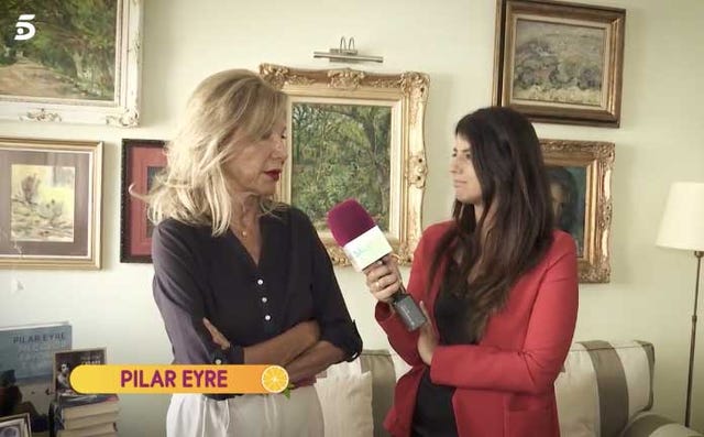 La periodista Pilar Eyre en una entrevista para el programa 'Sálvame'
