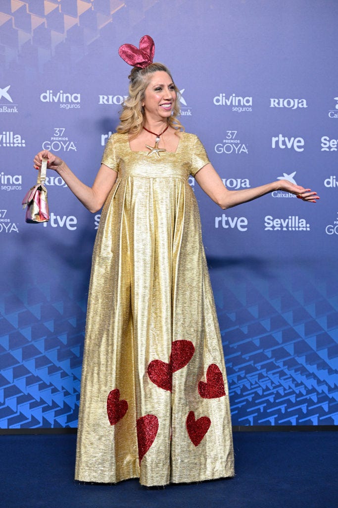 pilar ordonez red carpet goya awards