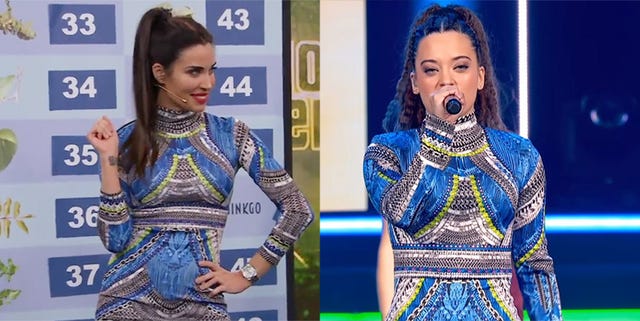 Pilar Rubio y Noelia, de OT, con el mismo vestido