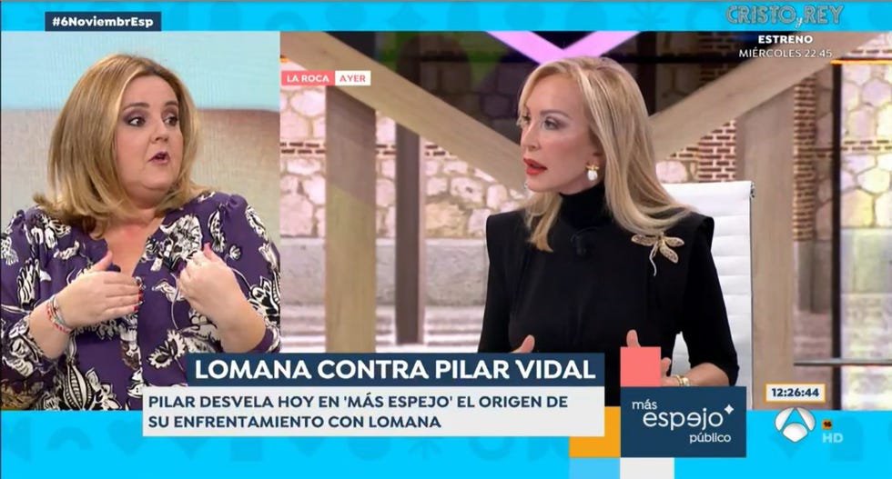 pilar vidal explica en espejo publico el origen de su enemistad con carmen lomana