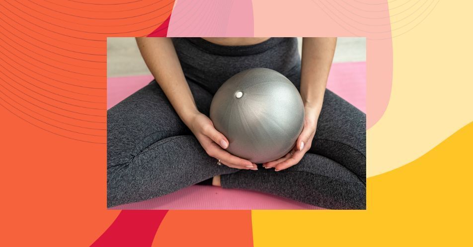 Soft Pilates Ball, 25cm Mini Gym Ball, Barre Ball For Pilates, Yoga And  Light Resistance Exercises
