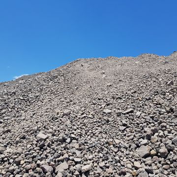 piles of sand and gravel for the construction industry