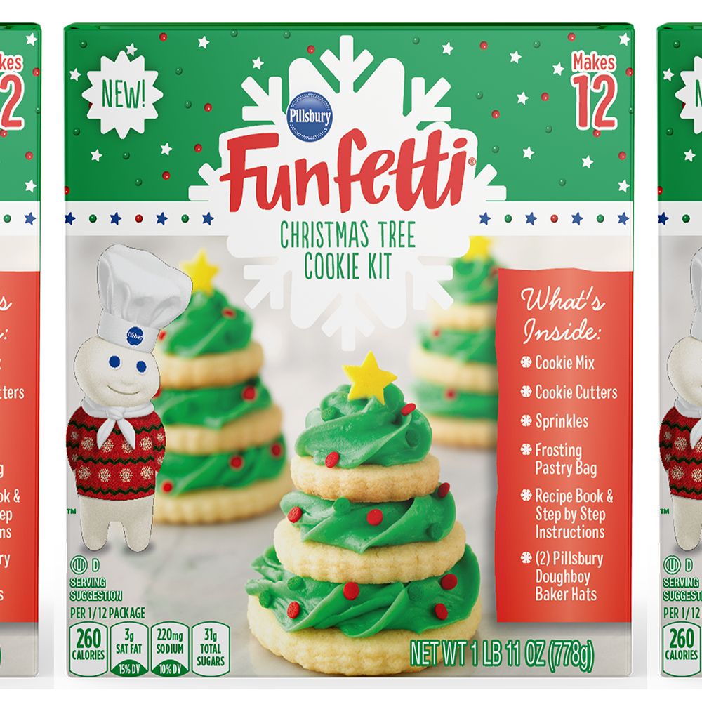 pillsbury funfetti christmas tree cookie kit