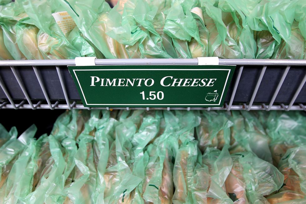 Pimento cheese sandwiches at the Masters