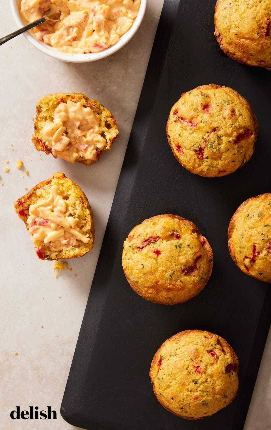 pimento cheese corn muffins