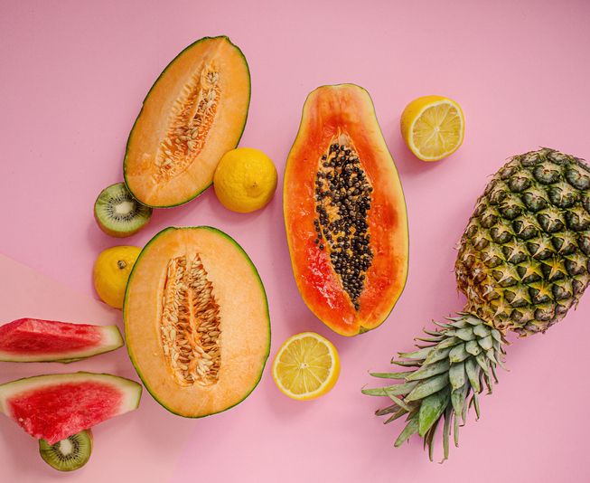 piña y papaya, 20 alimentos para combatir la celulitis