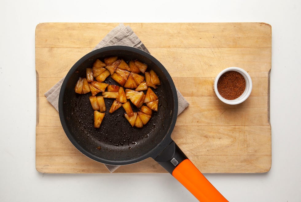 receta piña caramelizada paso 1