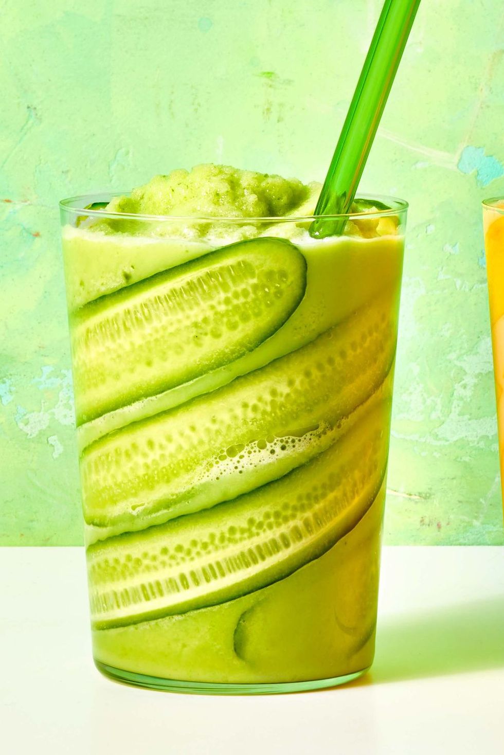 green pineapple cucumber smoothie