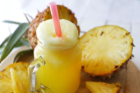 what to eat after a run, pineapple juice