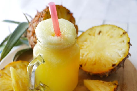 what to eat after a run, pineapple juice