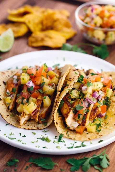 pineapple recipes blackened chicken tacos with pineapple salsa