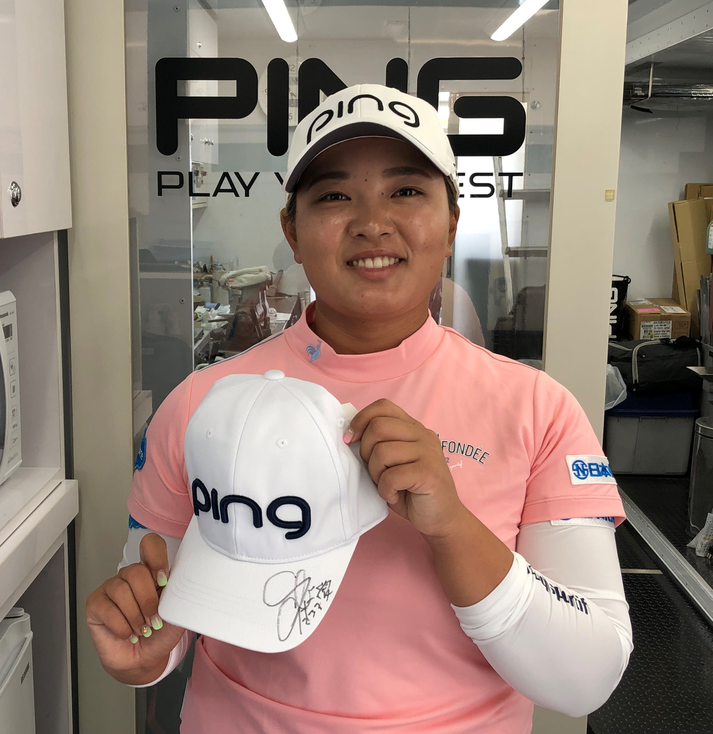 ping  大出瑞月プロ　サイン入りキャップ サイン入りキャップを読者プレゼント】PING契約5選手が新たな