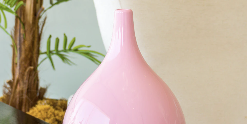 pink drop shaped humidifier