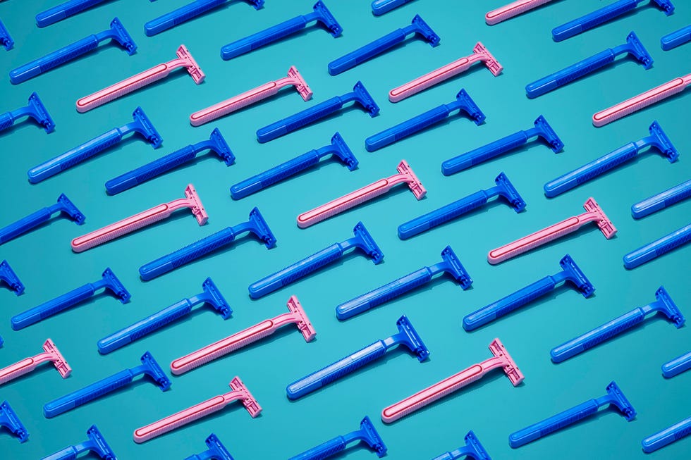 Pink and Blue Razors